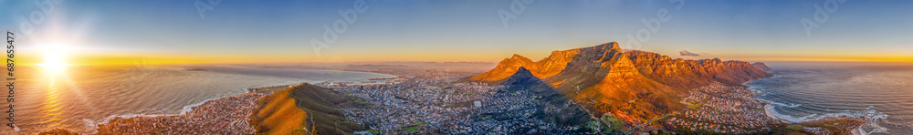 Naklejka premium Cape Town aerial view