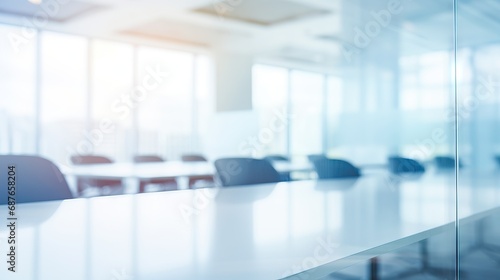 Business chair concept background in a conference room with chairs and a window