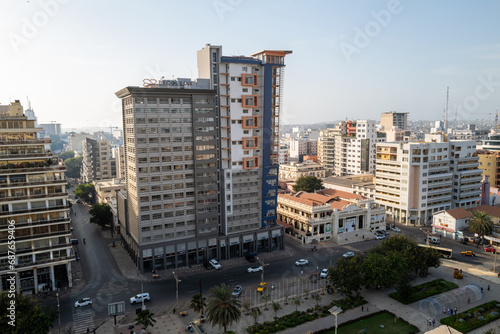 immeubles dans le centre ville de Dakar au Sénégal en Afrique occidentale photo