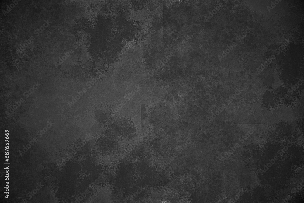Naklejka premium Black textured Concrete wall grunge background