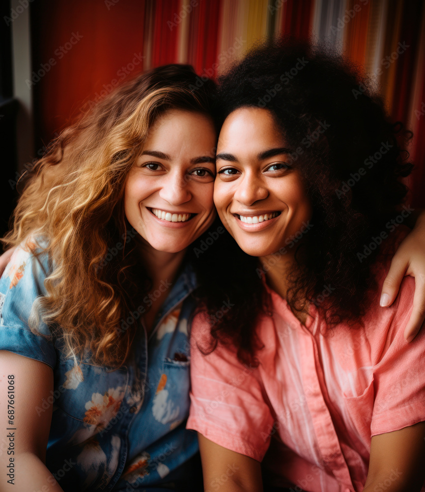 2 friends hugging and smiling 2 friends hugging and smiling