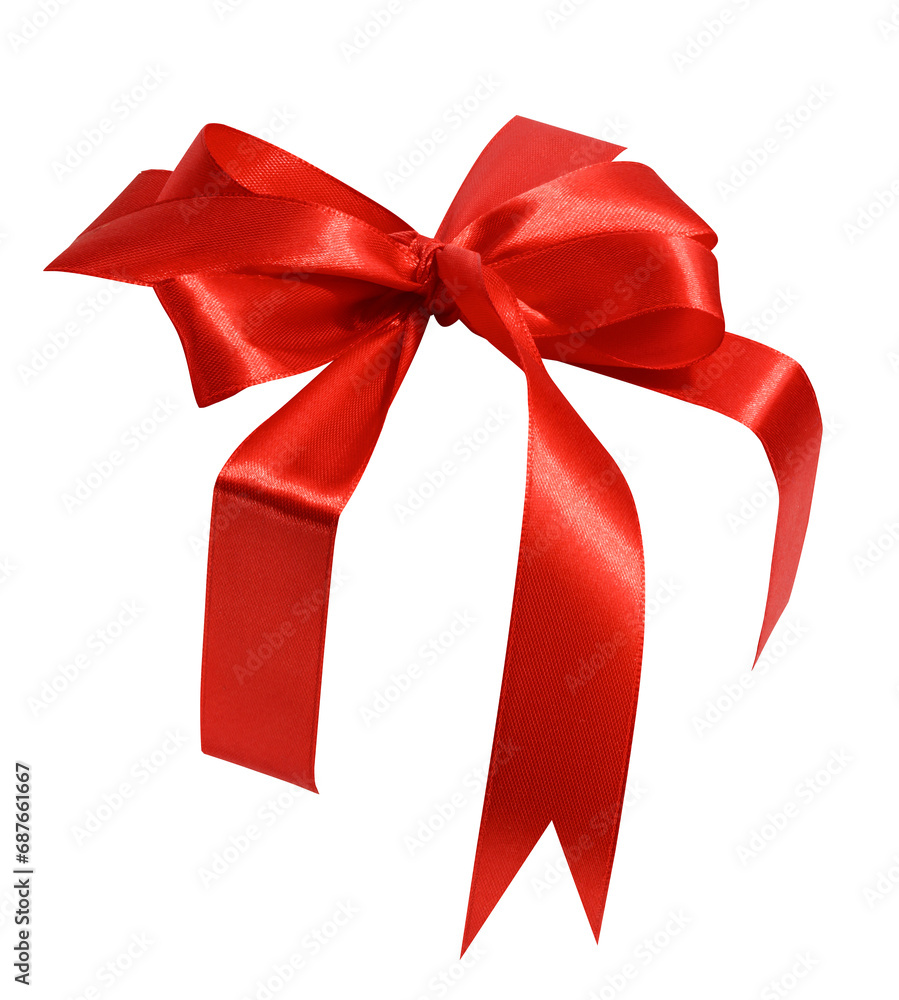 Red silk ribbon tied around the box, frame and blank for design Red silk ribbon tied around the box, frame and blank for design