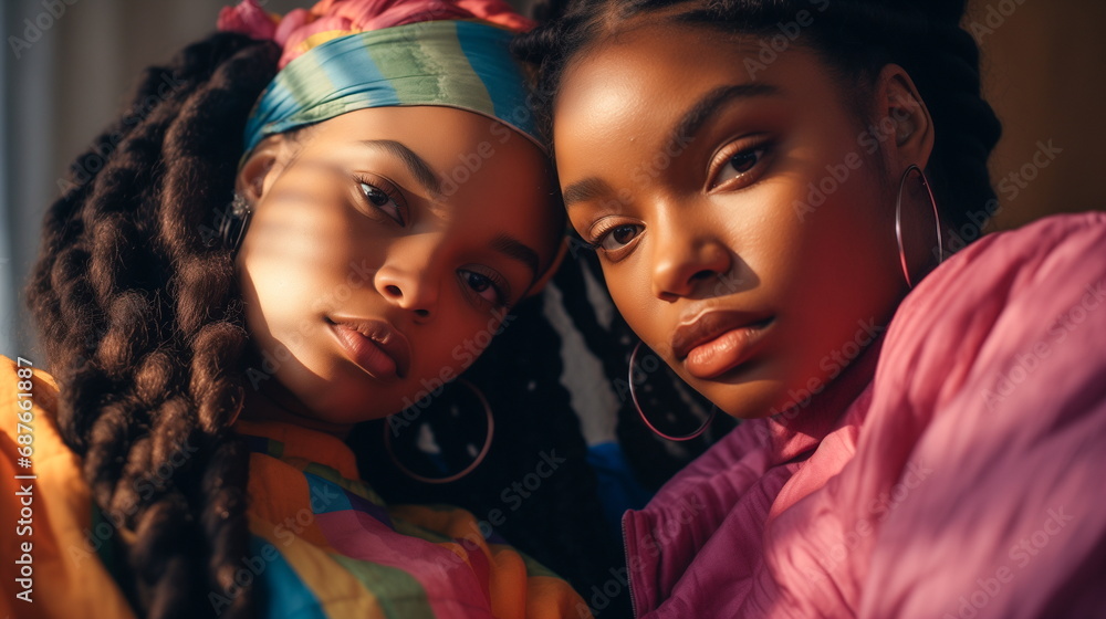 Back to the '90s Positive vibes: Afro-American girls. Back to the '90s Positive vibes: Afro-American girls.