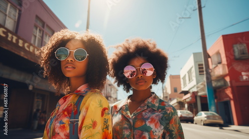 Back to the '90s Positive vibes: Afro-American girls.