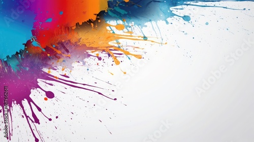 Splash of paint. vector colorful background design. illustration vector design. Generarative AI