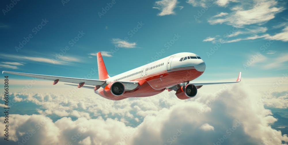 a large jet is flying in the sky, a large jet is flying in the sky,