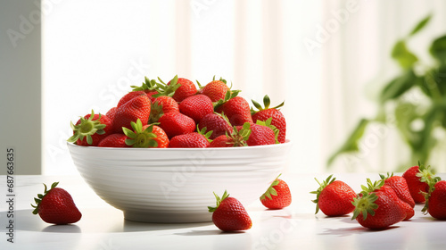 
Savor the juicy goodness of hand-picked strawberries, an assortment of amaou and tochiotome,  photo