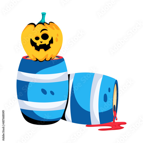 Halloween Barrels