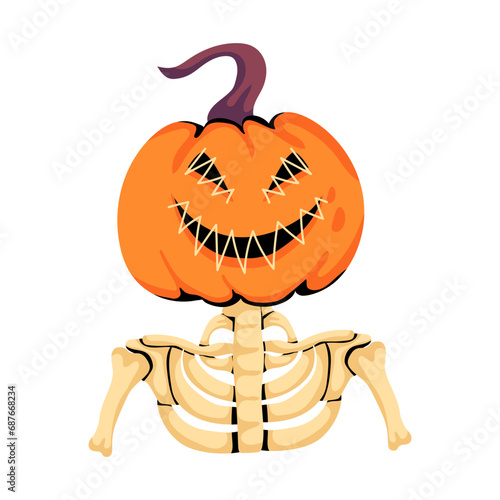 Pumpkin Skeleton 