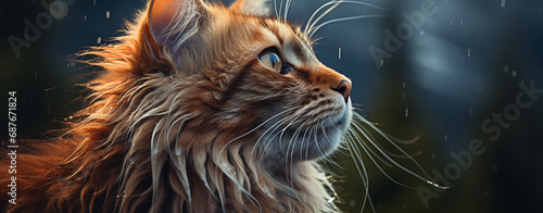 The Maine Coon as nature's masterpiece, a stunning fusion of color and form