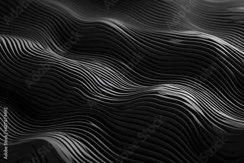 A black and white photo capturing the beauty of a wavy surface. Perfect for adding a touch of elegance and simplicity to any design