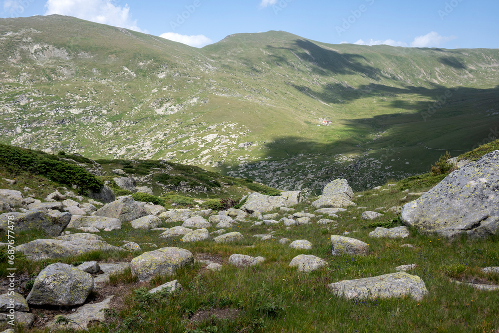 Summer Landscape of Rila Mountain near Kalin peak, Bulgaria