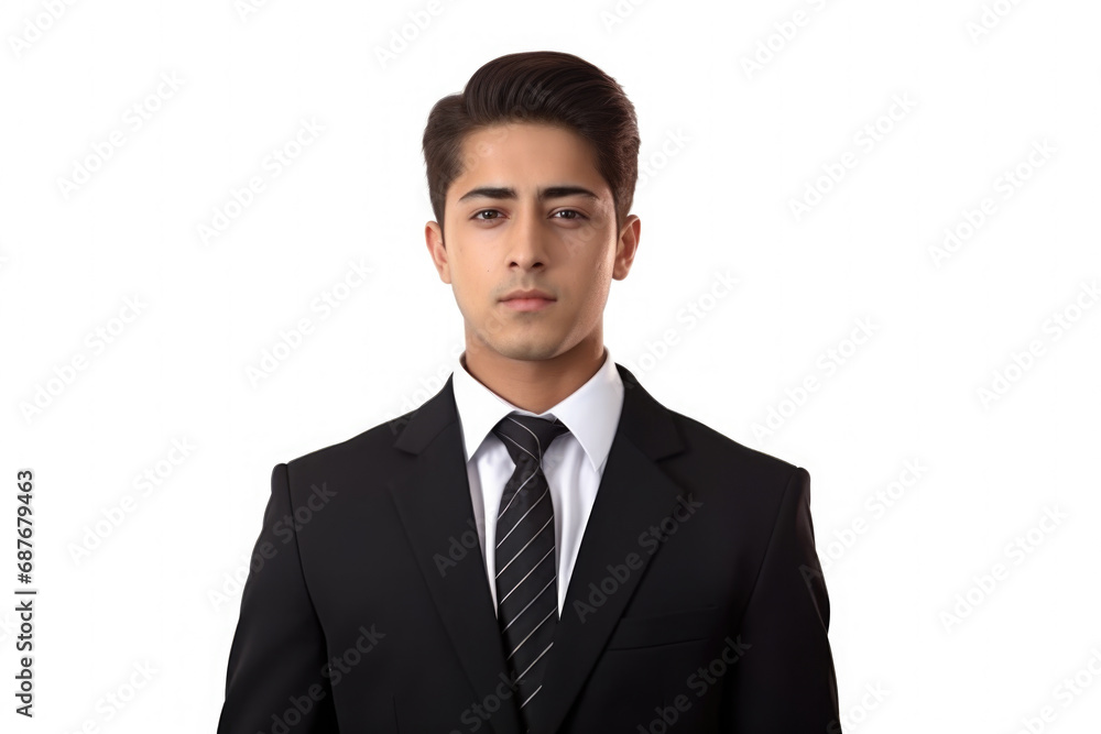 Professional-looking man wearing suit and tie posing for picture. Suitable for business, corporate, or professional concepts.
