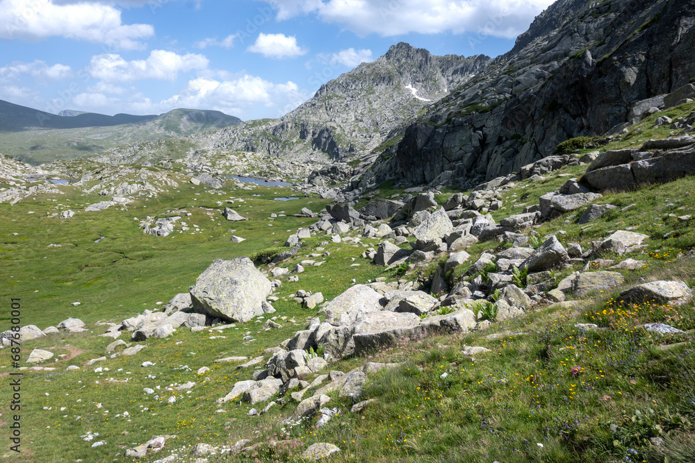 Summer Landscape of Rila Mountain near Kalin peak, Bulgaria Summer Landscape of Rila Mountain near Kalin peak, Bulgaria