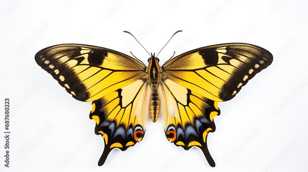 Obraz premium Beautiful Butterfly Isolated on the White Background 
