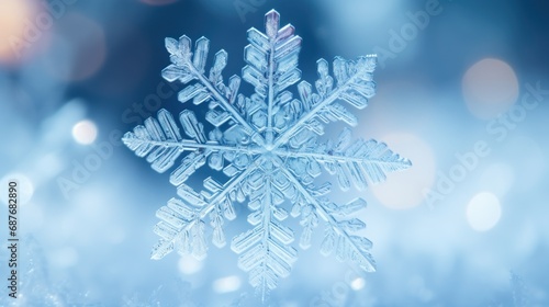  a close up of a snowflaker on a white background with a snowflaker on it. photo