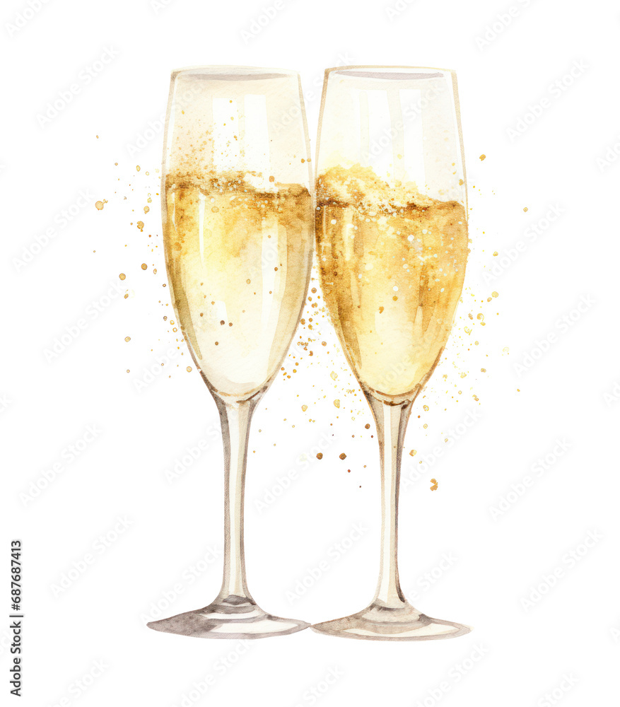 a couple of champagne glasses are being sprayed with water, a couple of champagne glasses are being sprayed with water,