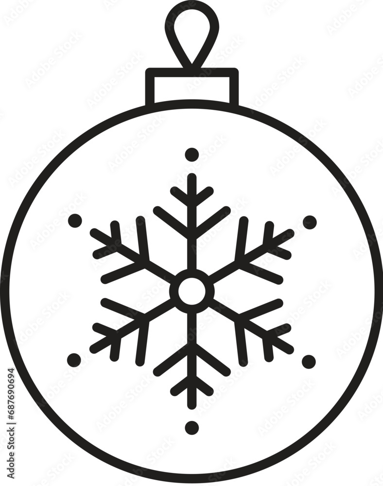 Christmas toys line icons. Happy New Year illustration Christmas toys line icons. Happy New Year illustration