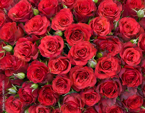 Close-up of a bouquet of fresh, xxxxx roses © Tim Bird