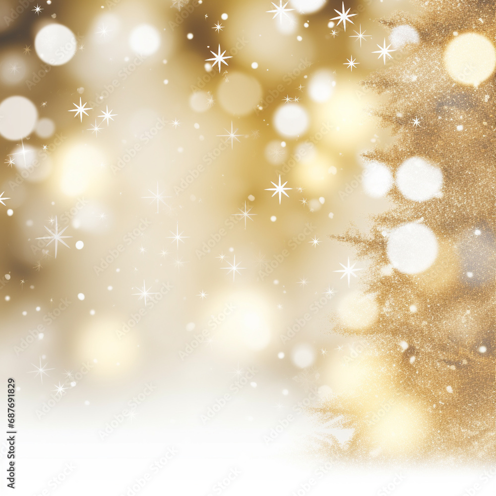 Blurred winter landscape with snowflakes and fir trees branches covered with frost wonderland, bokeh light. Winter mood. Snow covered branches in winter. AI Generative Blurred winter landscape with snowflakes and fir trees branches covered with frost wonderland, bokeh light. Winter mood. Snow covered branches in winter. AI Generative