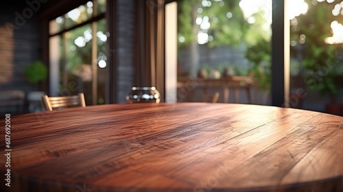 Beautiful empty wooden rustic table UHD wallpaper