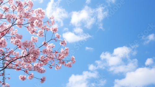 Beautiful flowering of cherry tree UHd wallpaper photo