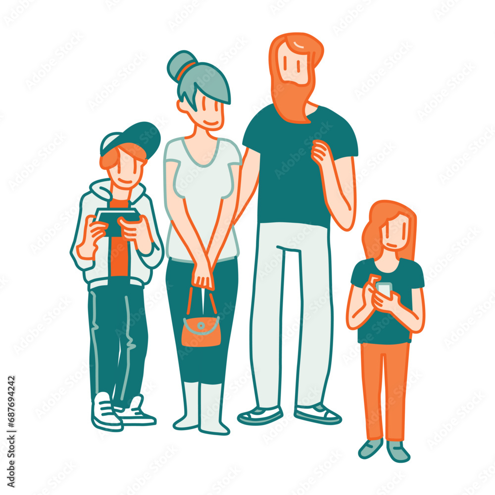 Illustration of the family