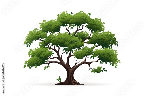 Sassafras Tree icon on white background 