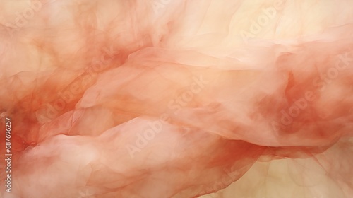 Pastel Watercolor Abstract. Blurred Pink and Orange Background. Soft Artistic Design with Light Gradient