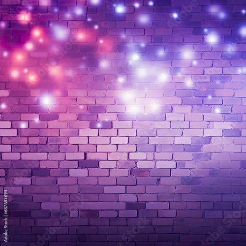 Brick texture and bokeh background.
