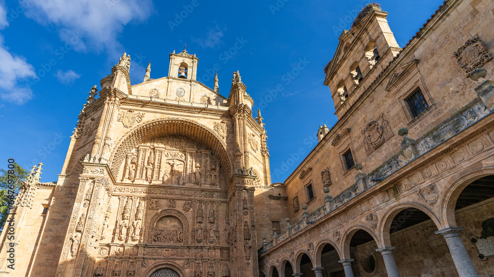 Convent of San Esteban in the city of Salamanca, in Castilla y Leon, Spain.