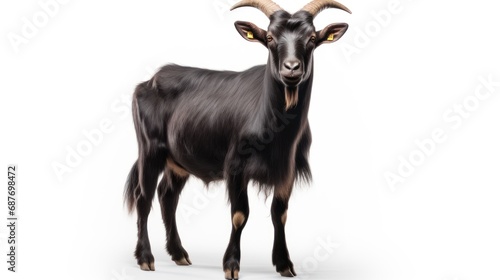 Black goat on transparent background UHD wallpaper