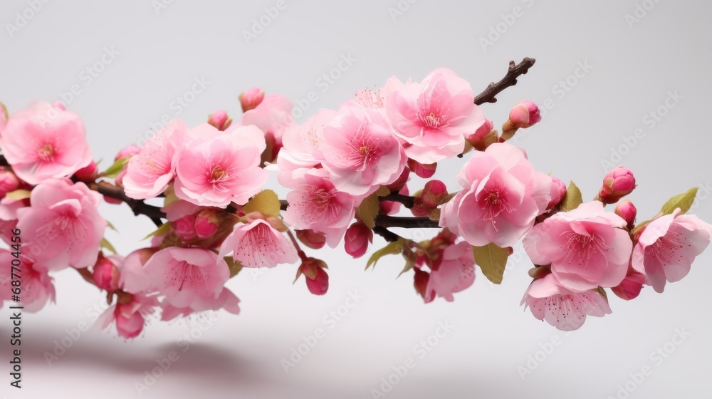 Branch of pink flowers UHD wallpaper