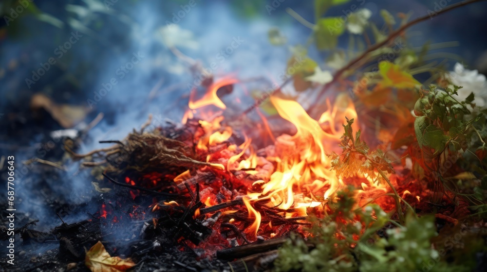 Burning crop residues UHD wallpaper Burning crop residues UHD wallpaper
