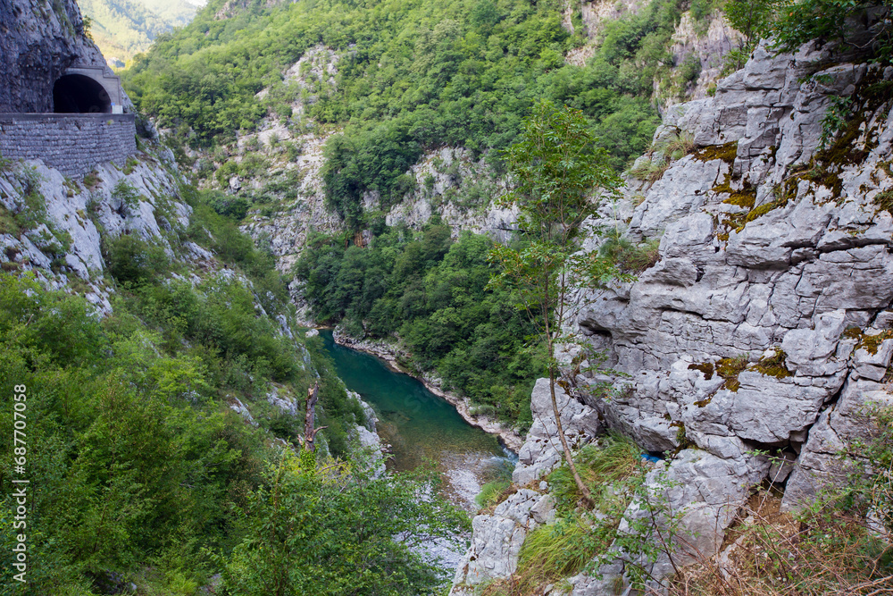 Fotografie View to Moraca canyon, Montenegro