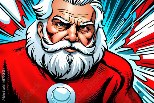 Santa Claus as comic book superhero