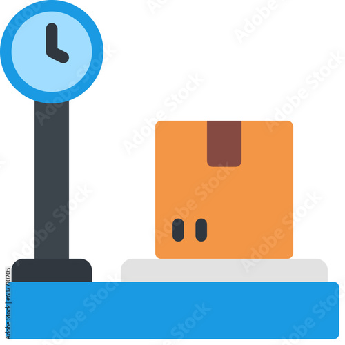 Parcel Weighing Machine Icon