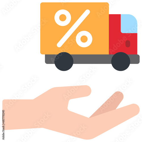 Give Free Shipping Icon