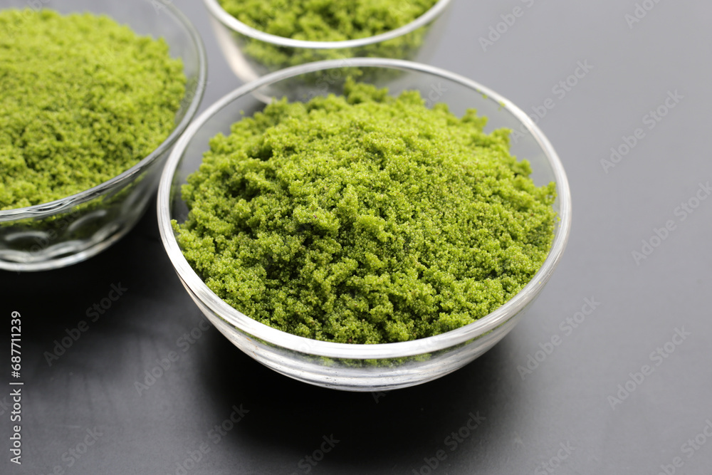 Wolffia globosa or swamp algae, water meal Wolffia globosa or swamp algae, water meal