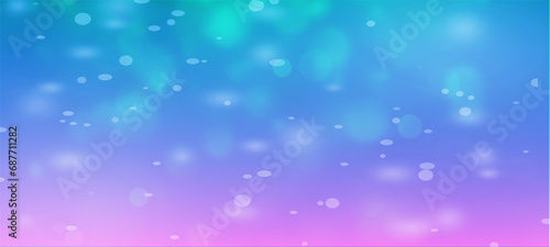 Blue widescreen bokeh background for seasonal, holidays, celebrations and various design works
