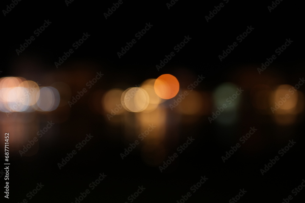 Fototapeta premium natural bokeh and bright golden lights. Vintage Magic background with colorful bokeh. Spring Summer Christmas New Year disco party