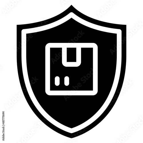 Parcel Protection Shield Icon