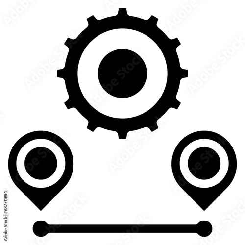 Route Optimisation Cog Icon