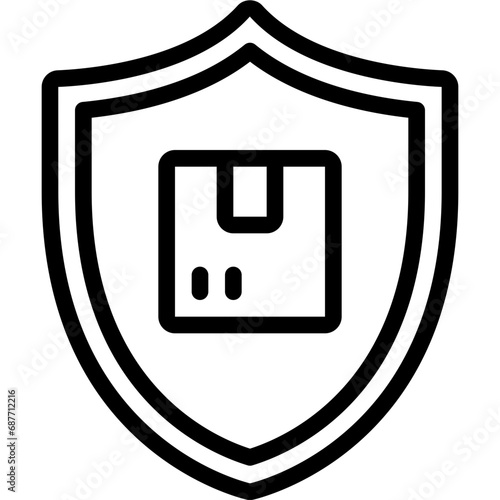 Parcel Protection Shield Icon