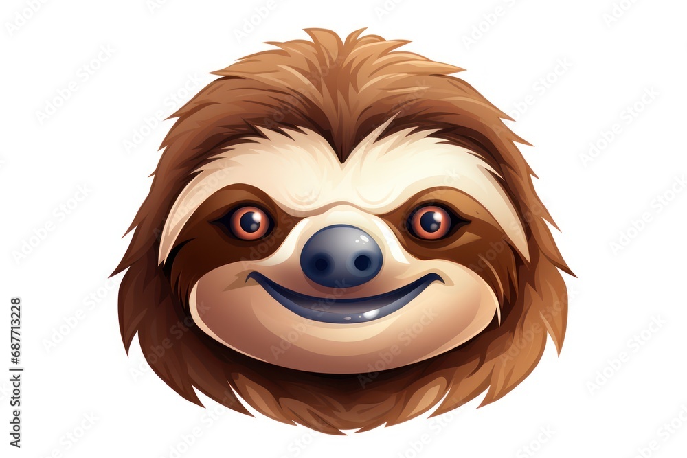 Sloth icon on white background