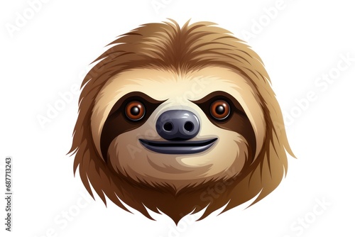 Sloth icon on white background 