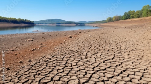 Climate change drought land and water UHD wallpaper