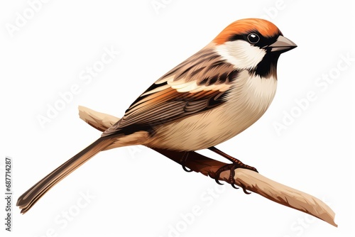 Sparrow icon on white background  © GalleryGlider