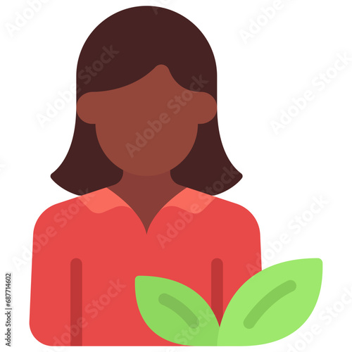 Female Vegetarian Avatar Icon