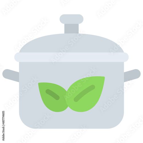 Vegetarian Cooking Pot Icon